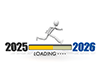 From 2025 to 2026! Free illustration material expressing the countdown to the new year and expectations
