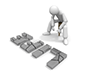Uncertain future and regret: Free high-quality illustrations of business images to contemplate