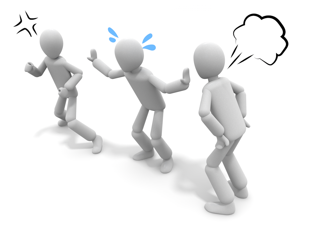 Free illustrations that express interpersonal troubles and conflicts, such as anger and confusion.