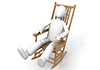 Rocking chair ｜ Holiday ｜ Relaxing ――Personal illustration ｜ Free material
