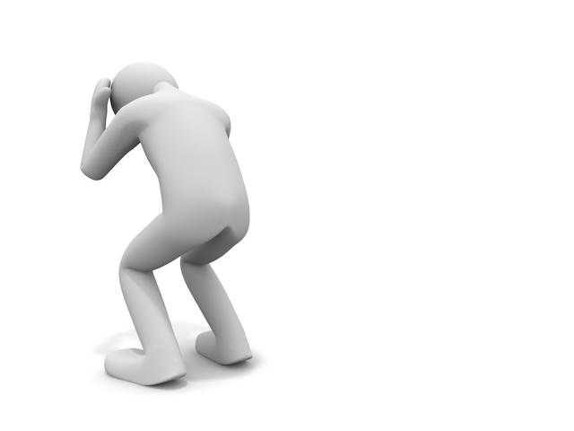 失敗 / ネガティブ / 悩む / 疲労 - 人物 / 男性 / 女性 / イラスト / 写真 / フリー素材 / 3Dレンダリング