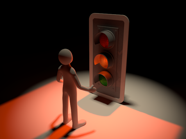 かわいい / ビジネス / 嬉しい / 指差す - 人物 / 男性 / 女性 / イラスト / 写真 / フリー素材 / 3Dレンダリング