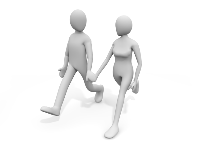 白バック / バッチリ / クルマ / レジャー - 人物 / 男性 / 女性 / イラスト / 写真 / フリー素材 / 3Dレンダリング