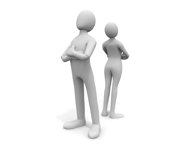 喜ぶ / 嬉しい / 感激 / 恋愛 - 人物 / 男性 / 女性 / イラスト / 写真 / フリー素材 / 3Dレンダリング