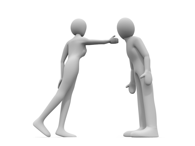 愛 / 男性 / 嫉妬 / モテる - 人物 / 男性 / 女性 / イラスト / 写真 / フリー素材 / 3Dレンダリング