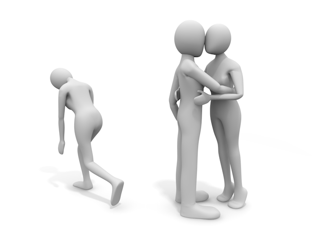 主婦 / 悩む / 書類 / 日本人 - 人物 / 男性 / 女性 / イラスト / 写真 / フリー素材 / 3Dレンダリング