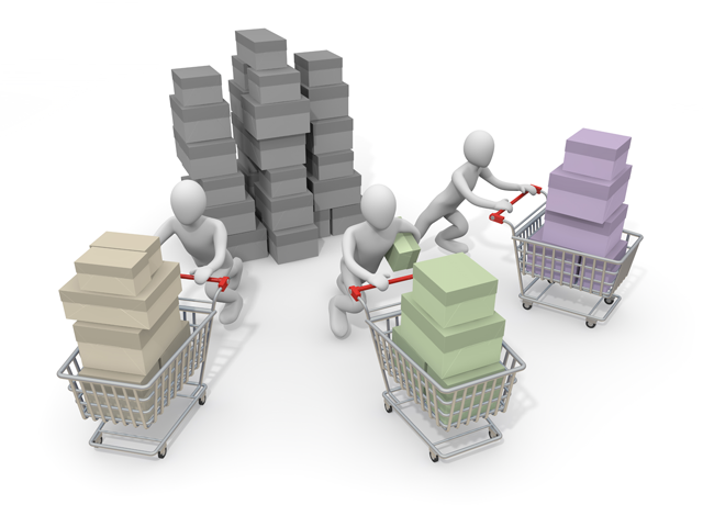 ショッピング / ベクター / 買い物 / ショッピング袋 / 親子 - 人物 / 男性 / 女性 / イラスト / 写真 / フリー素材 / 3Dレンダリング