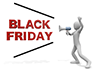 ブラックフライデー/告知/お知らせ - 人物イラスト｜フリー素材｜パーソン