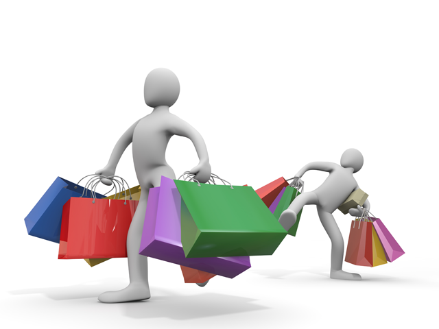 買物カート / デジタル家電 / ネットスーパー / 通販サイト / ネットショッピングサイト - 人物 / 男性 / 女性 / イラスト / 写真 / フリー素材 / 3Dレンダリング