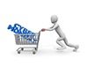 サイバーマンデー/ショッピングカート - 人物イラスト｜フリー素材｜パーソン