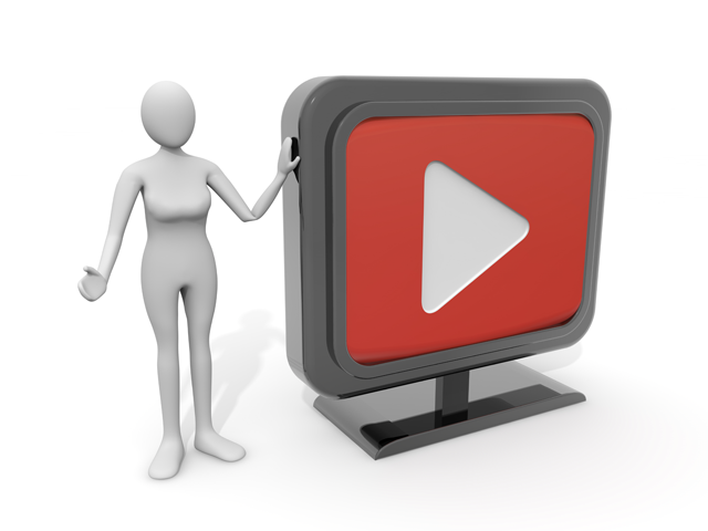 ビデオ / ストリーミング / インターネット / 技術 - 人物 / 男性 / 女性 / イラスト / 写真 / フリー素材 / 3Dレンダリング