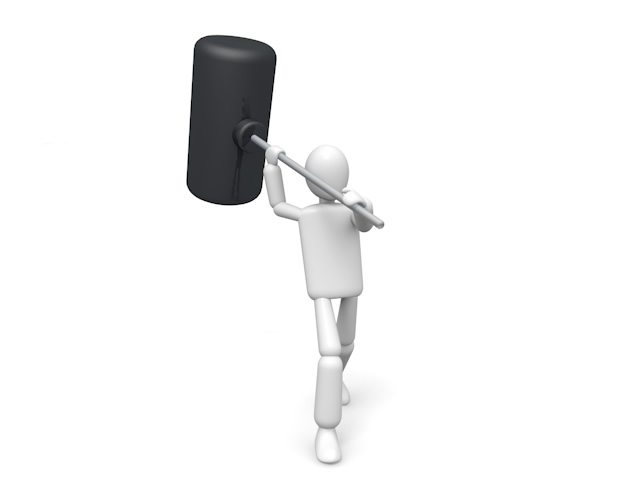 Break with a hammer-Clip art / Photos / Illustrations / Peoples / Free download / People