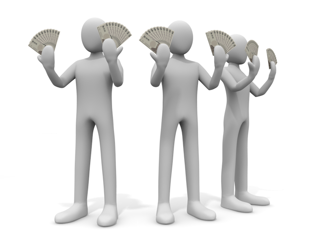 トラブル/借金/盗難  - 人物 / 男性 / 女性 / イラスト / 写真 / フリー素材 / 3Dレンダリング