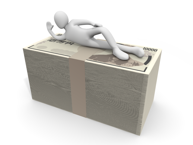 大金/稼ぐ/儲かる  - 人物 / 男性 / 女性 / イラスト / 写真 / フリー素材 / 3Dレンダリング