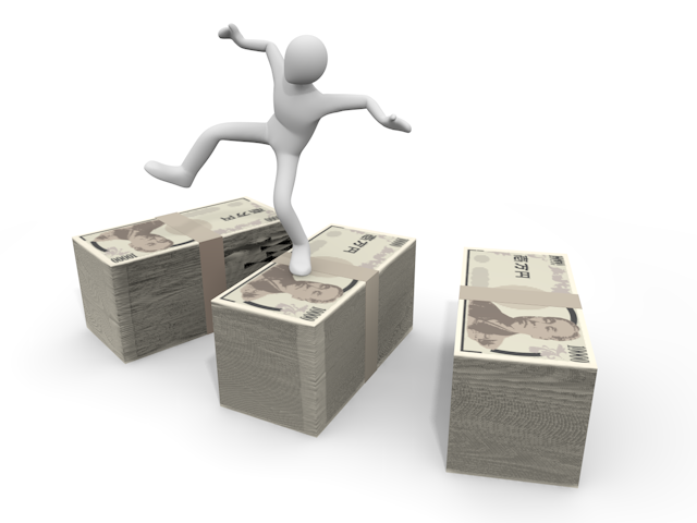 大金/稼ぐ/儲かる  - 人物 / 男性 / 女性 / イラスト / 写真 / フリー素材 / 3Dレンダリング