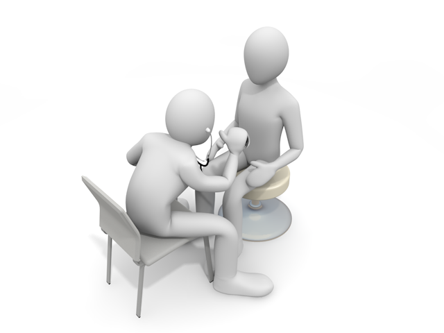 聴診器｜医者｜医療 - 人物 / 男性 / 女性 / イラスト / 写真 / フリー素材 / 3Dレンダリング