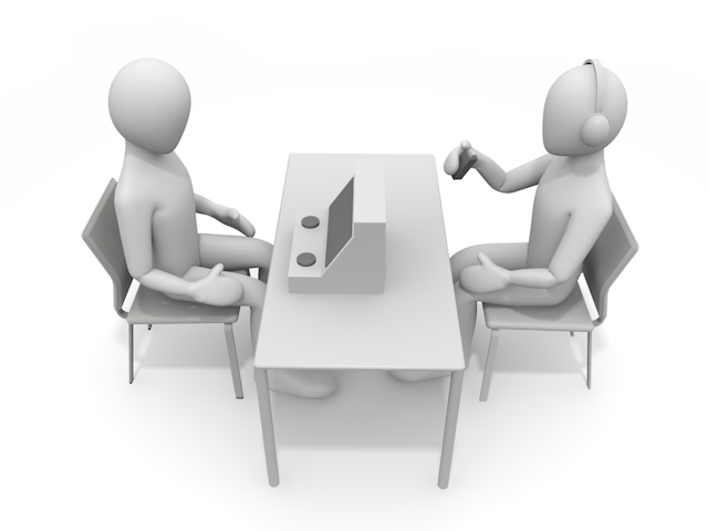 機器｜聴力検査｜難聴｜補聴器 - 人物 / 男性 / 女性 / イラスト / 写真 / フリー素材 / 3Dレンダリング