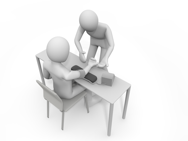 血圧検査｜高血圧｜診断｜国民病 - 人物 / 男性 / 女性 / イラスト / 写真 / フリー素材 / 3Dレンダリング