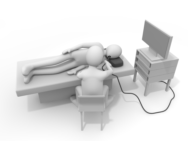 胃カメラ｜内視鏡｜胃内視鏡検査 - 人物 / 男性 / 女性 / イラスト / 写真 / フリー素材 / 3Dレンダリング