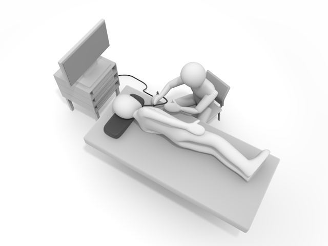 内視鏡｜胃内視鏡検査｜胃カメラ - 人物 / 男性 / 女性 / イラスト / 写真 / フリー素材 / 3Dレンダリング