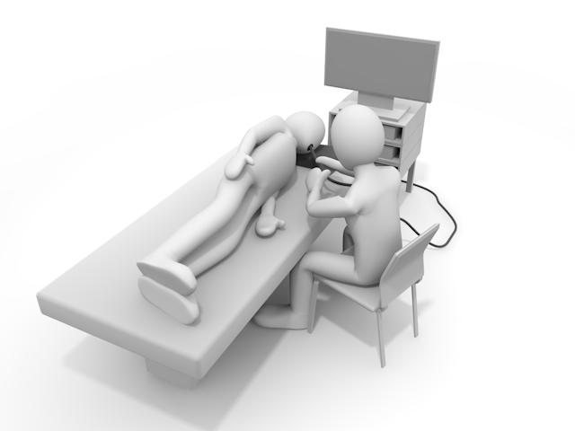 胃カメラ｜内視鏡｜胃内視鏡検査 - 人物 / 男性 / 女性 / イラスト / 写真 / フリー素材 / 3Dレンダリング