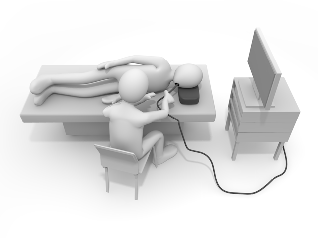 胃内視鏡検査｜胃カメラ｜内視鏡 - 人物 / 男性 / 女性 / イラスト / 写真 / フリー素材 / 3Dレンダリング