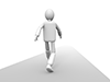 Person walking toward the goal-Person illustration | Free material