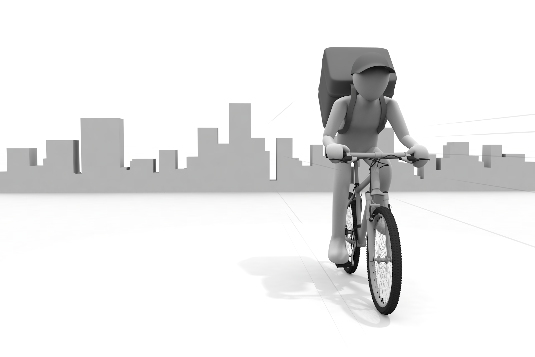 乗用車 バン / 小荷物 / 安全衛生保護具/マスク / インターネット / スクーター - 無料イラスト/デリバリー/クリップアート/3Dレンダリング