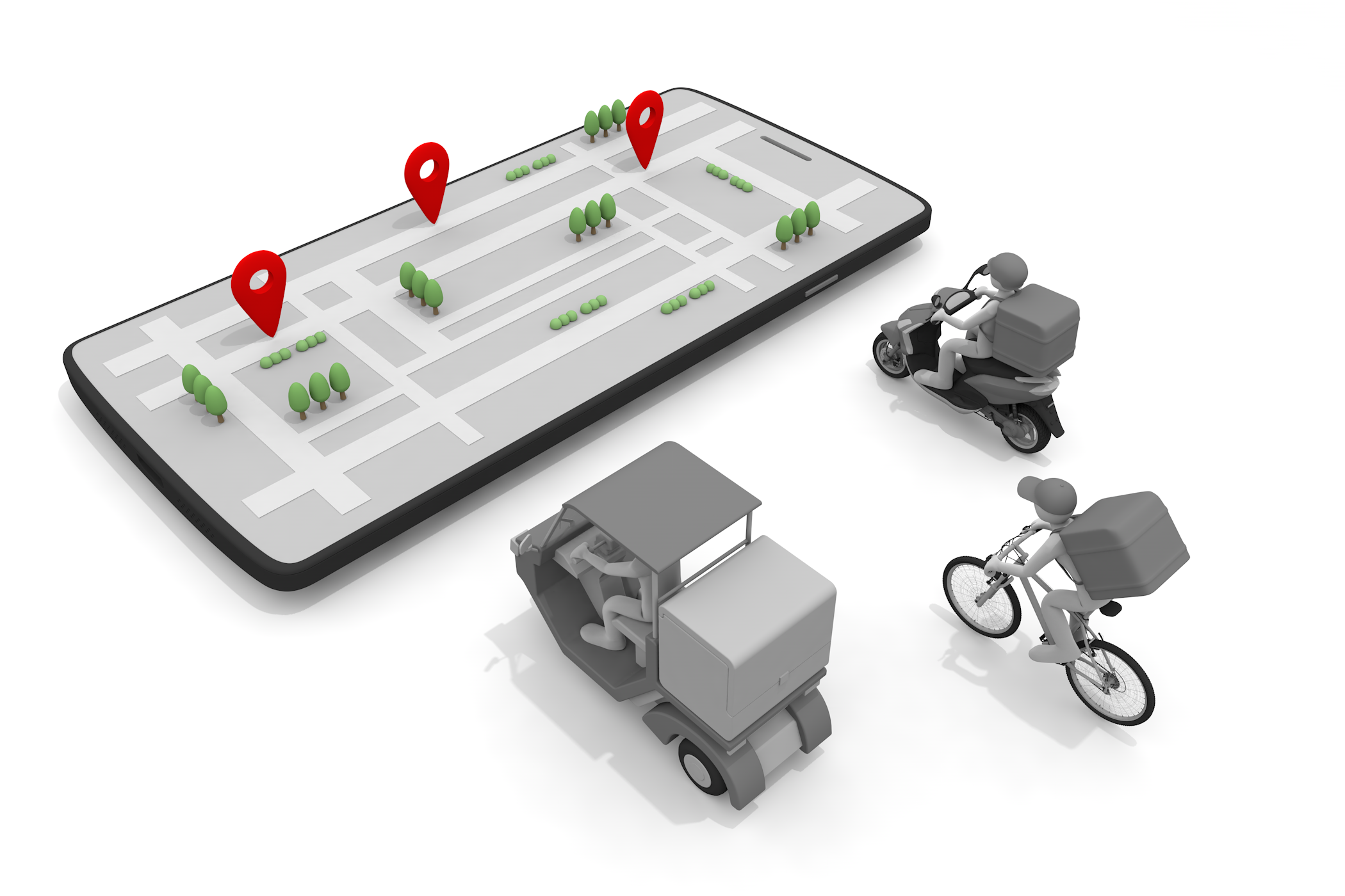 紙袋 / アルバイト / オンラインショッピング / テイクアウト / ドア / 人間の手 - 無料イラスト/デリバリー/クリップアート/3Dレンダリング