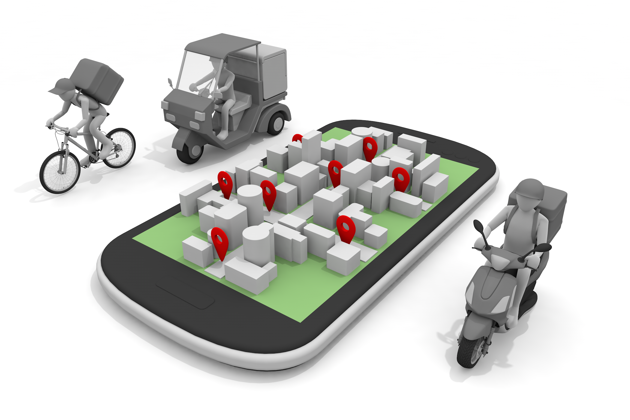 カラー画像 /  ビジネス / ミッドアダルト / モバイルアプリ / ライフスタイル - 無料イラスト/デリバリー/クリップアート/3Dレンダリング