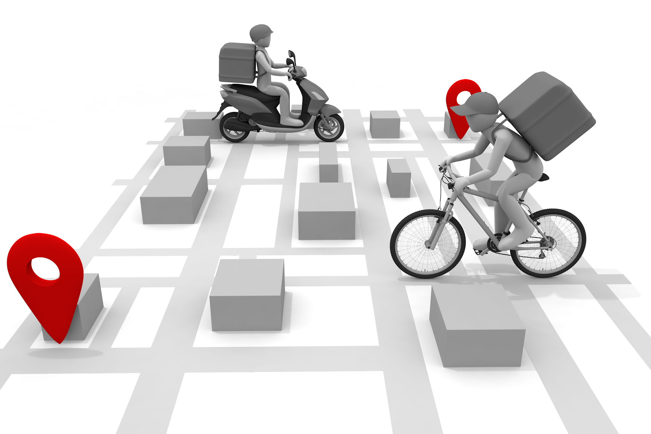 料理 / 飲食 / 昼食 / 昼休み / 食事 / 日本 / 売る / 宅配便サービス - 無料イラスト/デリバリー/クリップアート/3Dレンダリング