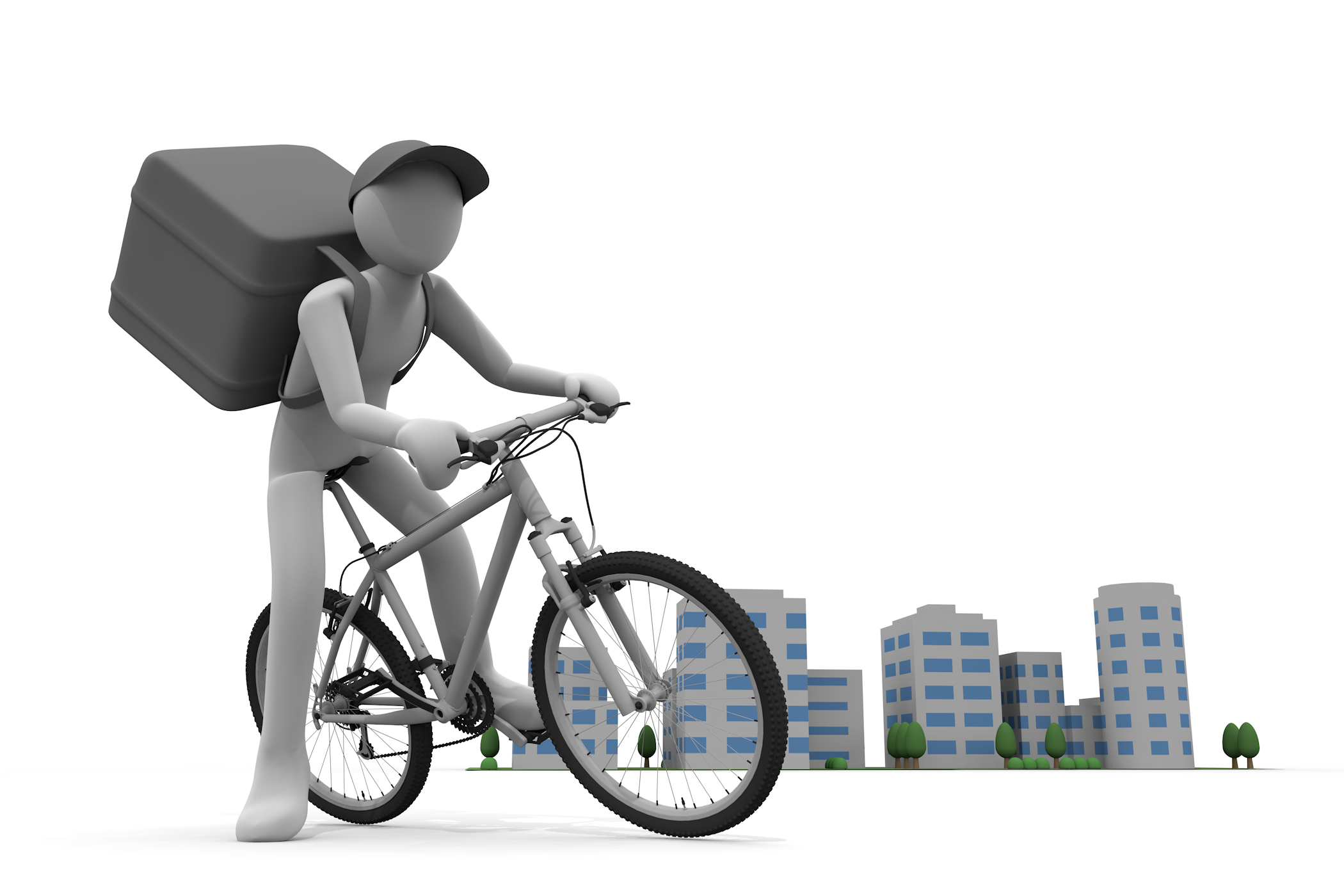 小荷物 / 背景 / 荷造り / 風 / クワッドコプター/ 送る / 郵便 - 無料イラスト/デリバリー/クリップアート/3Dレンダリング