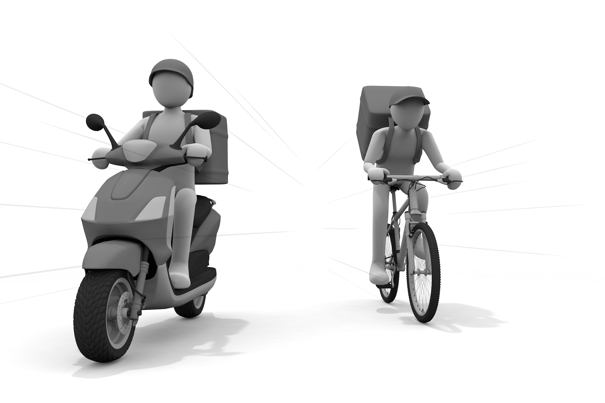 インターネット / カップル / コンセプト / スマイルマーク / タコス / テクノロジー - 無料イラスト/デリバリー/クリップアート/3Dレンダリング