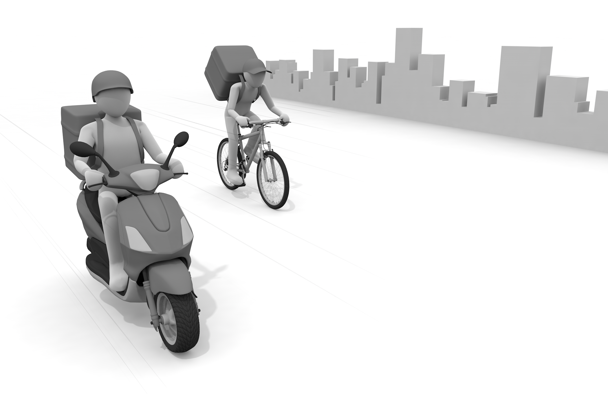 アイコン / 配達 / スーパーマーケット / 食べ物 / 食料品 / 小売り - 無料イラスト/デリバリー/クリップアート/3Dレンダリング