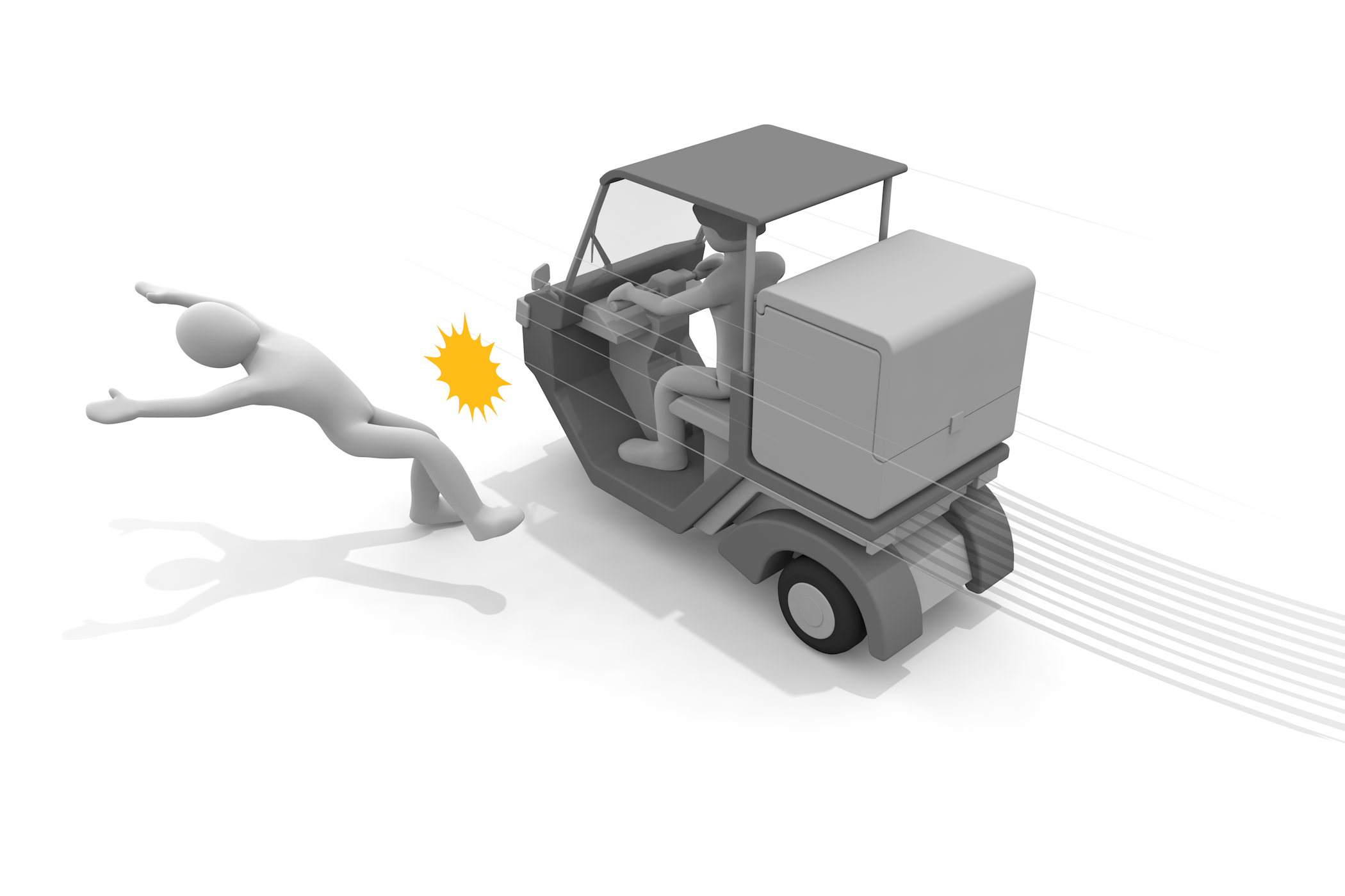 物の集まり / 到着 / 郵便 / 輸送手段 / 非接触型決済 / ドア / 産業 - 無料イラスト/デリバリー/クリップアート/3Dレンダリング