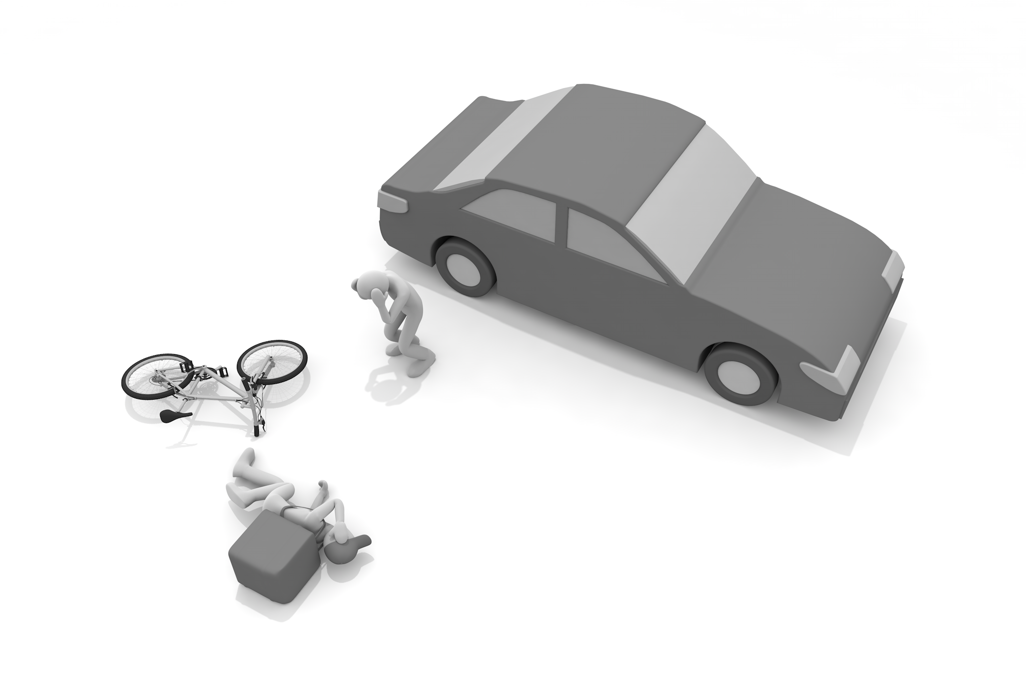 キックボード / スクーター / ピザ / 非接触デリバリー/ リスト / 保護 - 無料イラスト/デリバリー/クリップアート/3Dレンダリング