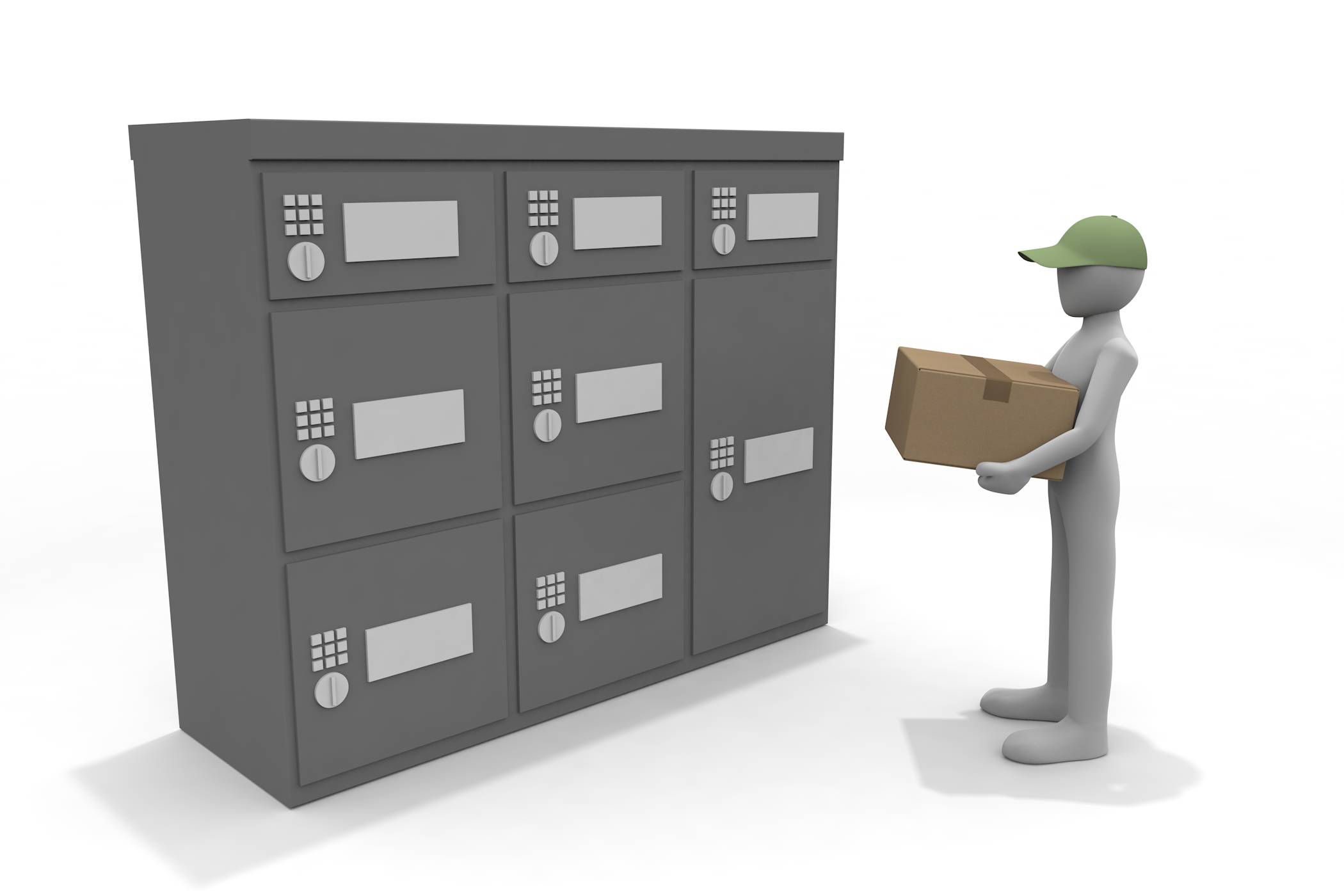 高品質イラストが無料で使える。 - イラスト/無料/クリップアート/宅配/運輸業/段ボール