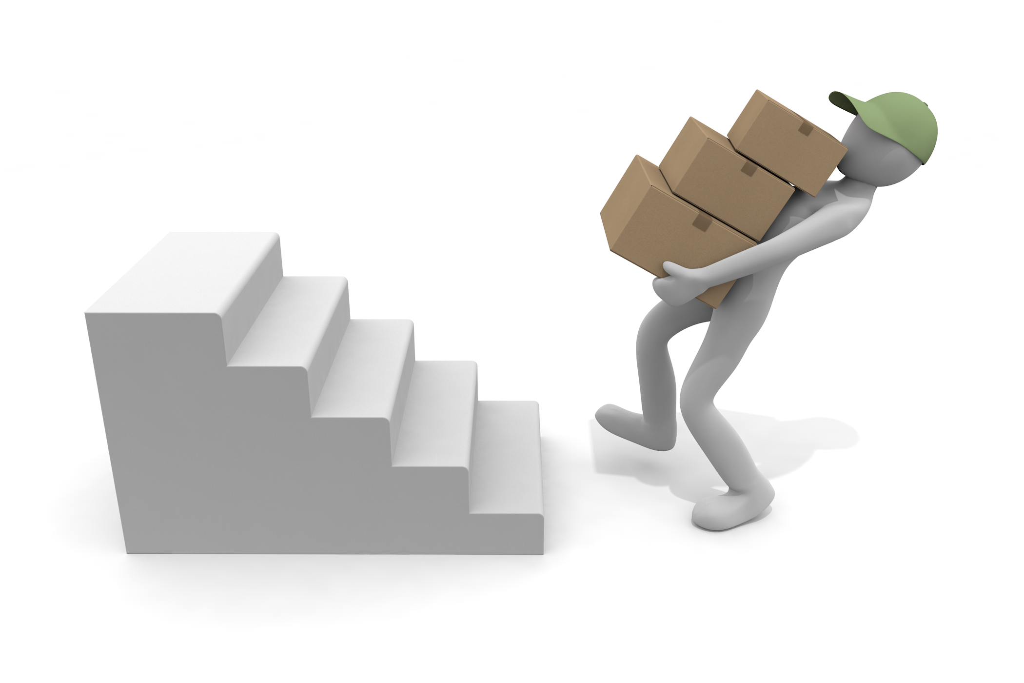 デザイン業務に使えるイラスト素材。 - イラスト/無料/クリップアート/宅配/運輸業/段ボール