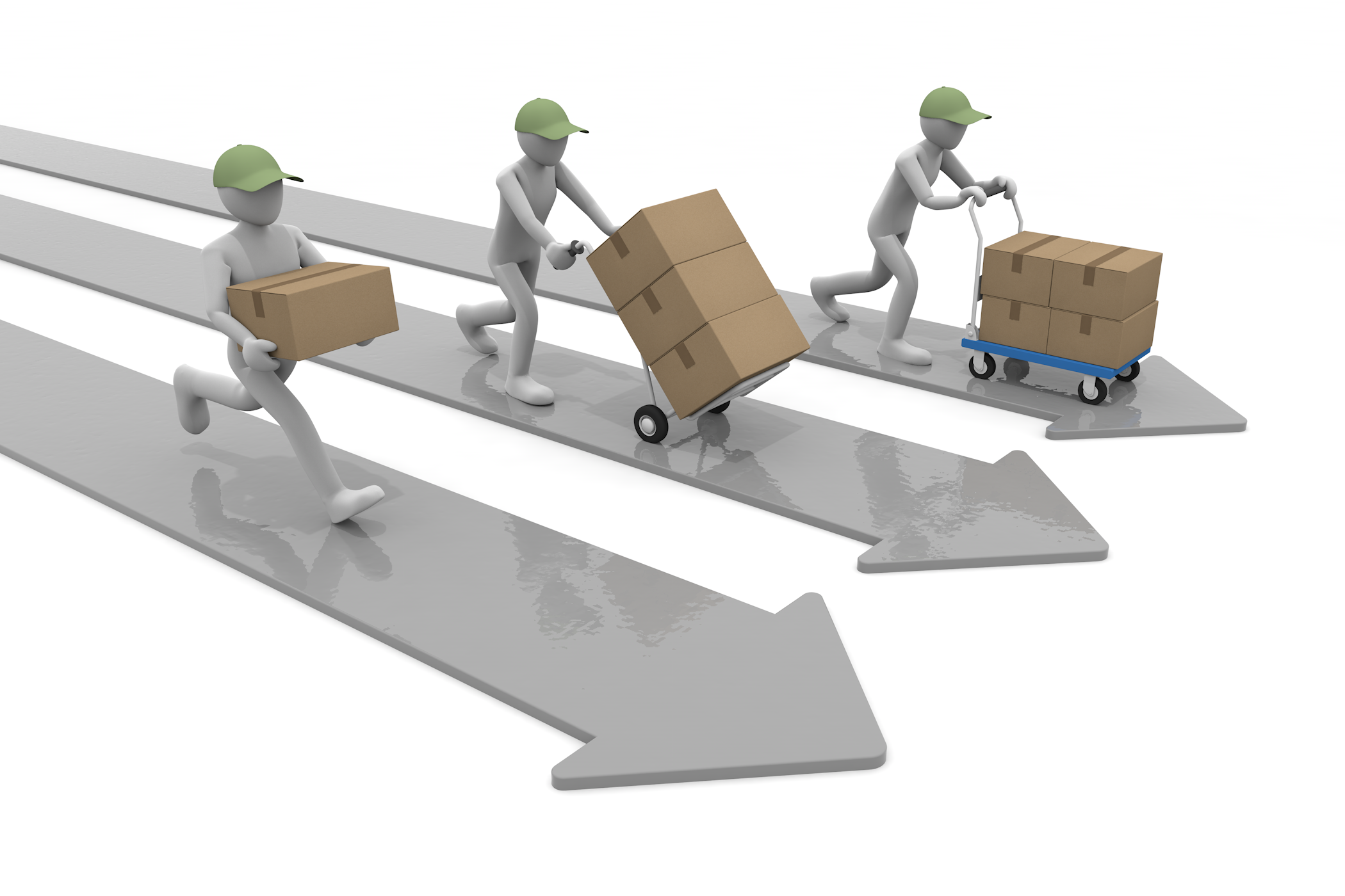 無料でも安心してご使用頂けます。 - イラスト/無料/クリップアート/宅配/運輸業/段ボール