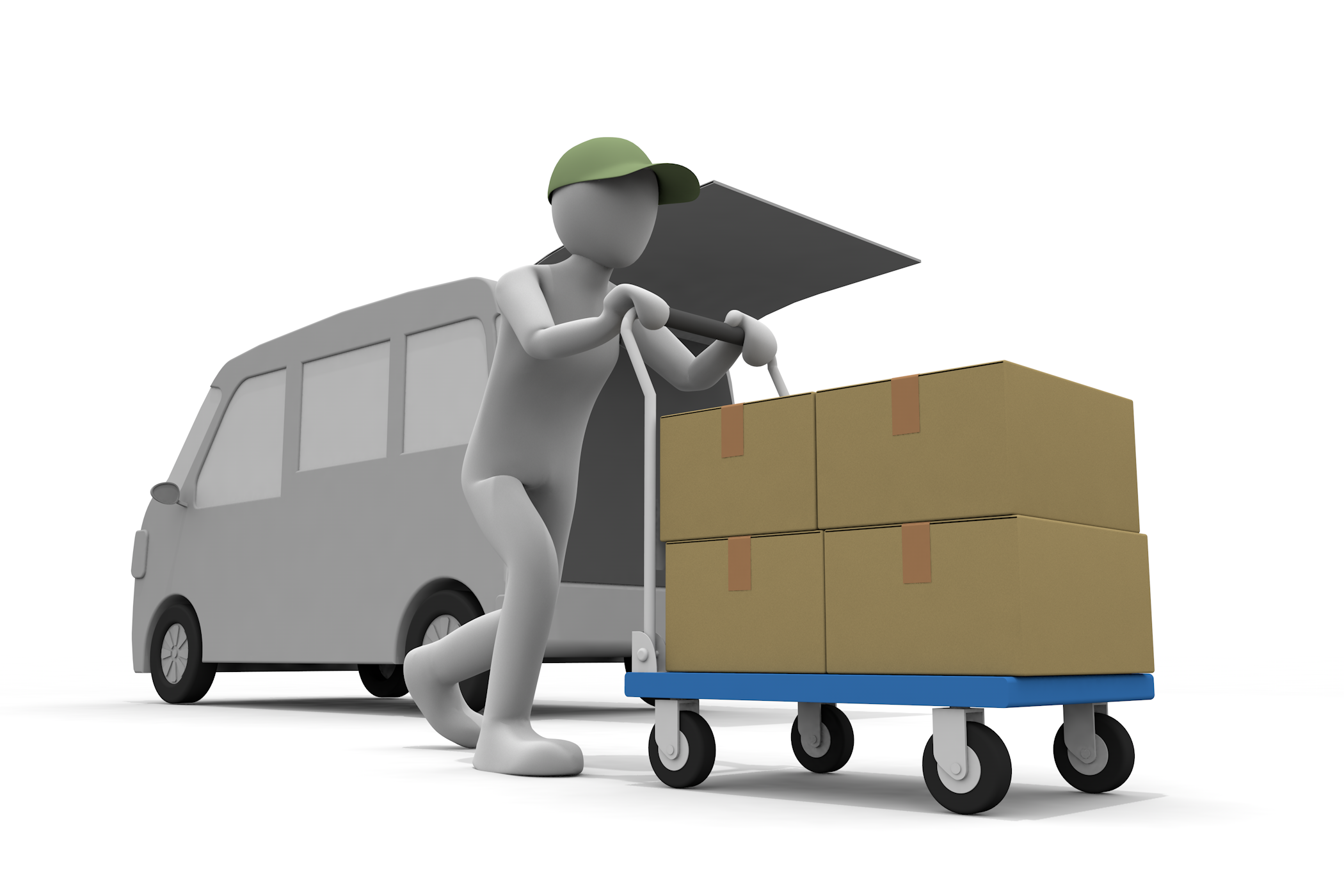 高品質な無料イラスト。 - イラスト/無料/クリップアート/宅配/運輸業/段ボール