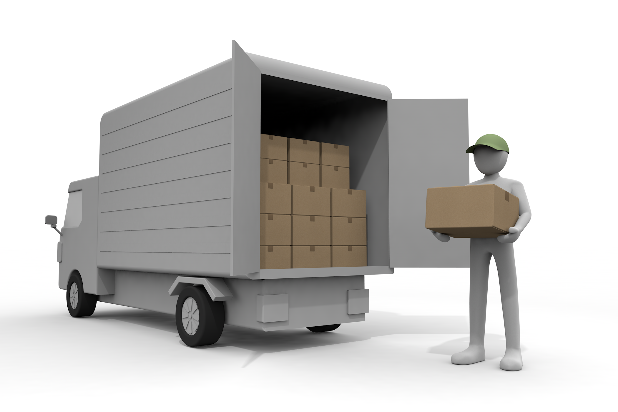 便利なイラスト検索機能。 - イラスト/無料/クリップアート/宅配/運輸業/段ボール