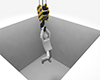 Fall into a hole ｜ Dangerous condition ｜ Hanging on a crane ――Personal illustration ｜ Free material