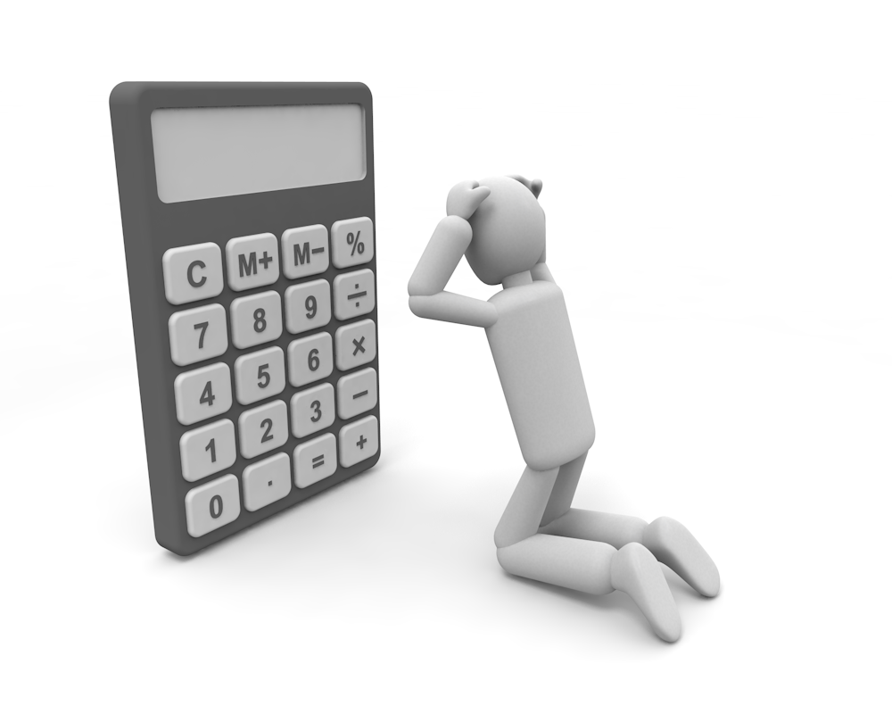 Calculator ｜ Calculate Money ｜ Get Amount --Clip Art / Photo / Illustration / People / Free Download / People