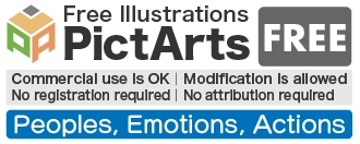 Peoples Free Illustration Material | 3D human actions and emotions | Commercial use OK, no registration required